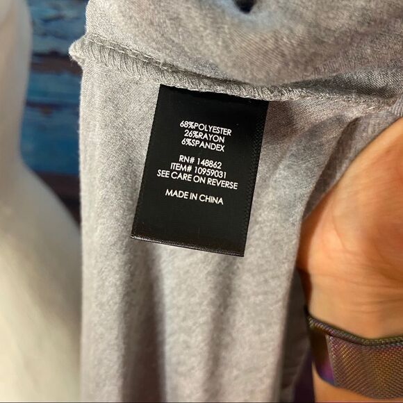 Torrid Grey cutout mock neck trapeze Dress 1 1x - Picture 8 of 9